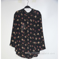 Women's Breathable Chiffon Floral Printing Summer Blouses